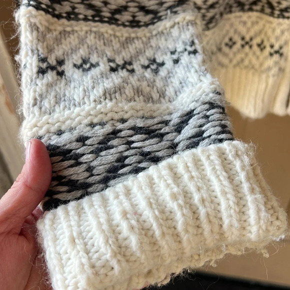 Gap Women’s Sz L Cowichan FairIsle Wool Alpaca Blend Zip Up Sweater Jacket - Picture 4 of 10